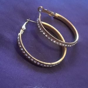 Gold and Silver Hoop Earings